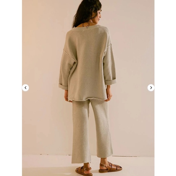 NWT Free People Hailee Sweater Set in Alfalfa - Picture 2 of 4